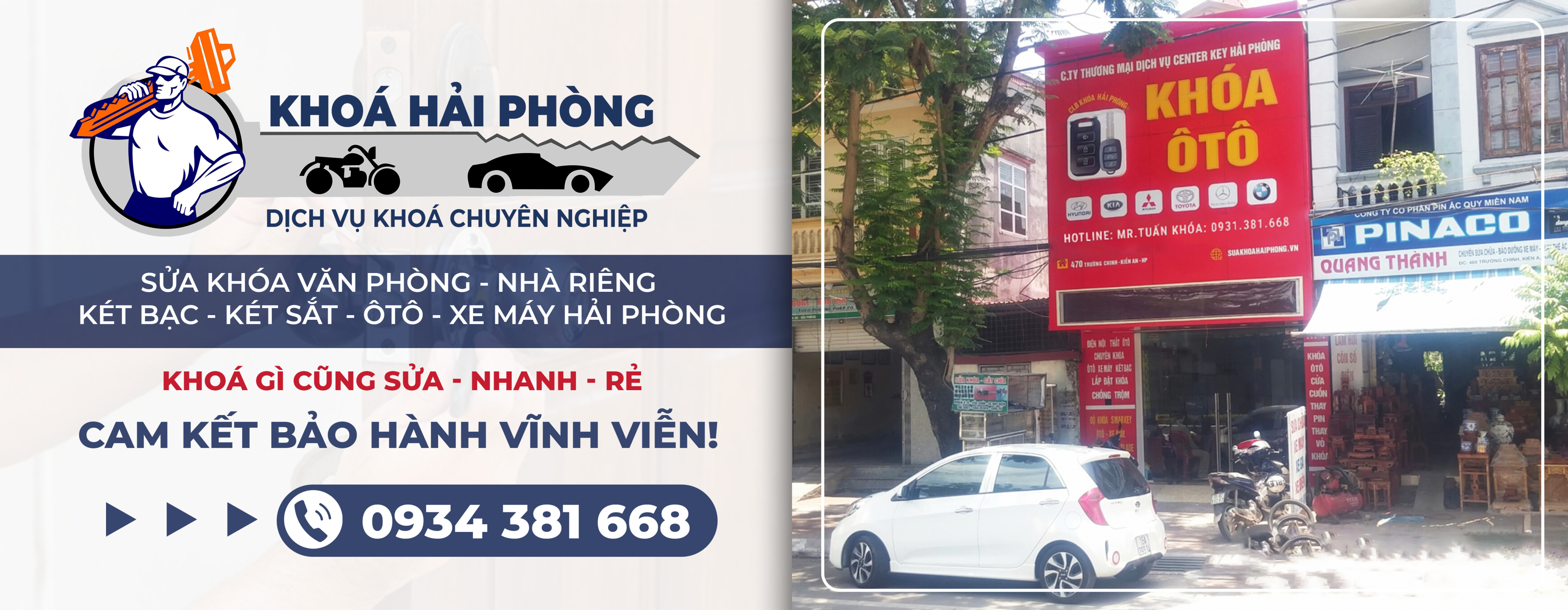 Sửa khóa Hải Phòng - Sửa khóa xe máy Hải Phòng - Thợ sửa khóa Hải Phòng